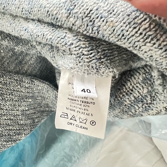 Blue cotton with sequin jacket - Picture 4 of 4